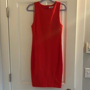 Elegant Red Sleeveless Dress